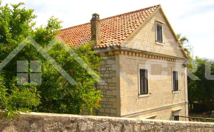 Spacious stone house for renovation, on a large plot with a view, for sale (1)