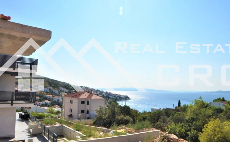 Apartment under construction with garden and beautiful sea view for sale, Ciovo Island